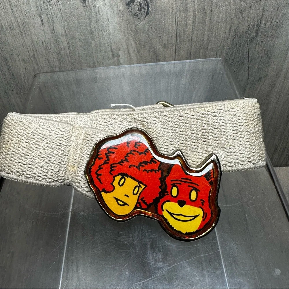 Vintage Little Orphan Annie & Sandy Belt Child’s Metal Belt Buckle Lee